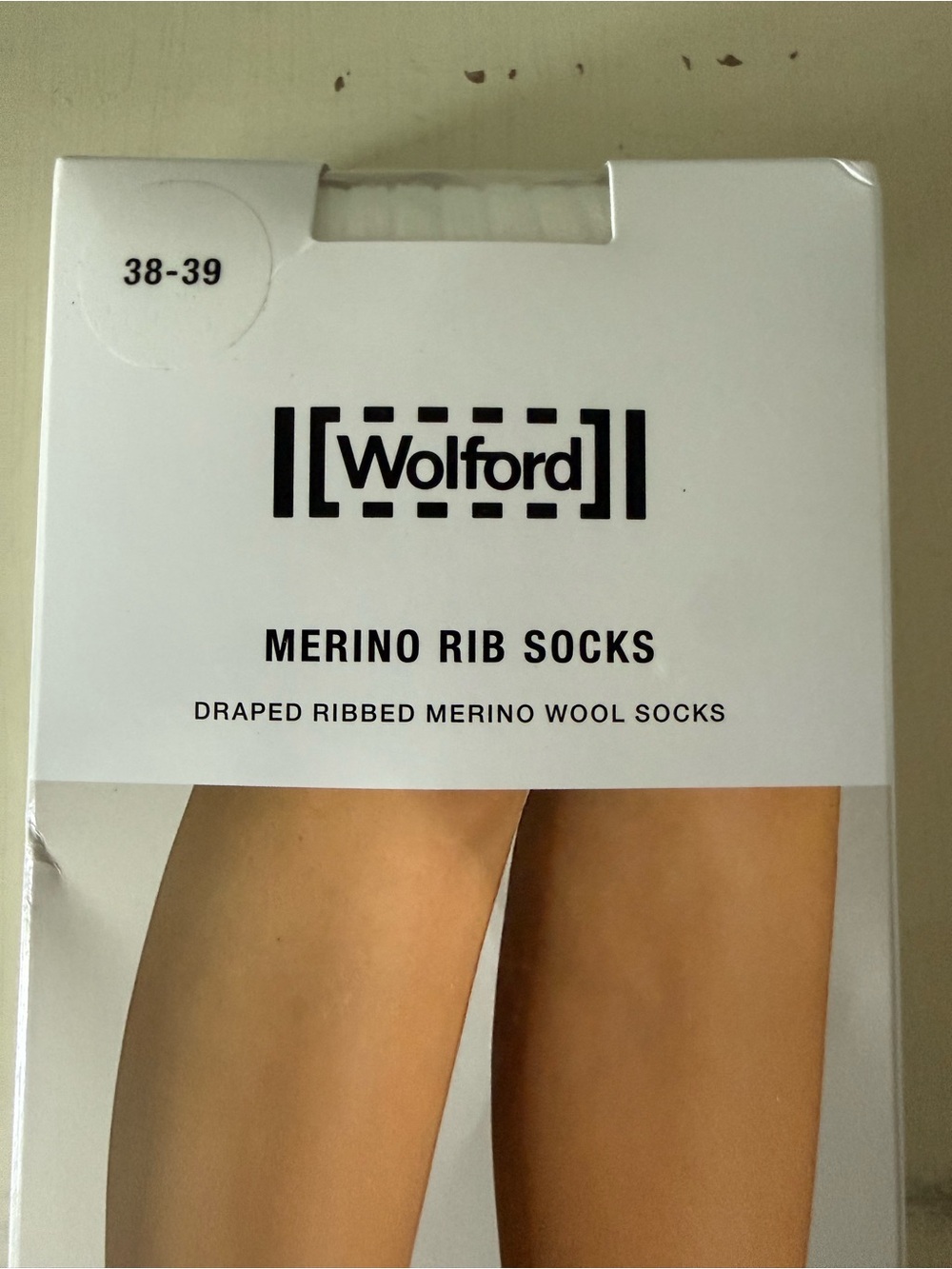 Wolford merino wool ribbed socks • NWT • Women’s 7-8 - Picture 2 of 5